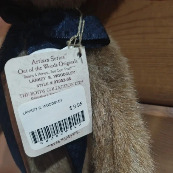 Boyds Bears Lankey S. Woodsley Plush Artisan Series Out Of The Woods Originals - Picture 3 of 6